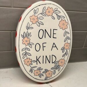 One of a Kind Ceramic Oval Wall Art